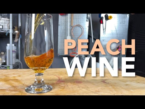 Making Peach Wine | One gallon simple recipe start to finish - with a tasting!
