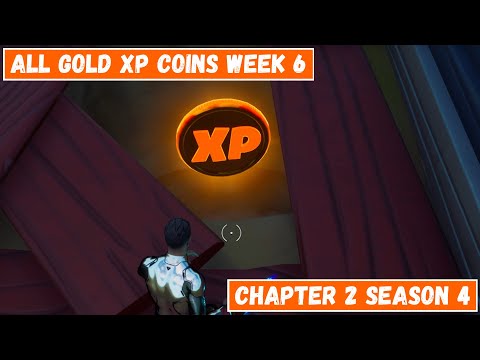 All Gold XP Coins Locations Week 6! - Good as Gold Punch Card Fortnite Chapter 2 Season 4