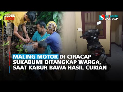Maling Motor di Ciracap Sukabumi Ditangkap Warga saat Kabur Bawa Hasil Curian