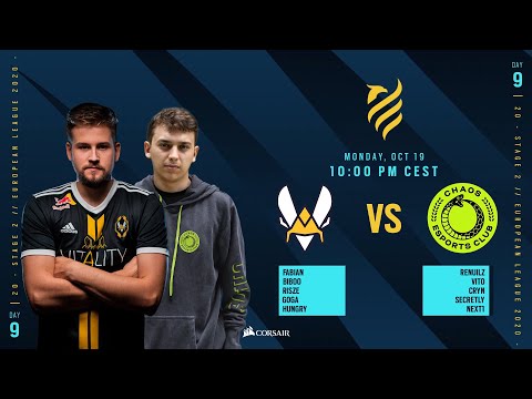 Team Vitality vs Chaos EC // Rainbow Six European league 2020 - Stage 2 - Playday #9