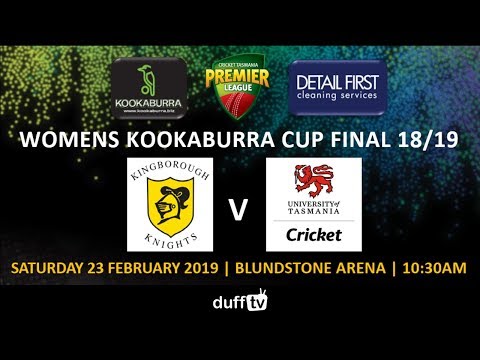 2018/19 CTPL Womens Kookaburra Cup Grand Final | Kingborough v University of Tasmania | LIVE STREAM
