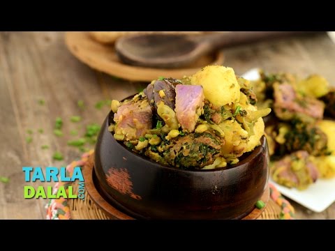 Oondhiya, Undhiyu, Gujarati Undhiyu by Tarla Dalal