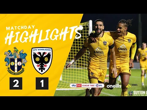 HIGHLIGHTS Sutton United vs AFC Wimbledon 01/01/23 EFL2