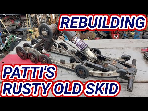 Rebuilding Patti's Rusty Old XTRA 12 Skid! Polaris RXL Vintage Snowmobile.