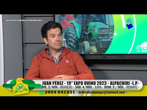 JUAN PÉREZ -  EXPO OVINO 2023 - ALPACHIRI -LA PAMPA -