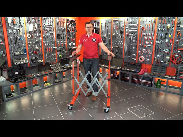 Video teaser for KS TOOLS 500.8100 Universal Teleskop-Mehrzweckwagen 257-1380mm