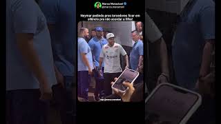 Neymar pedindo silencio pros torcedores pela Mavie #shorts #futebol #engraçado