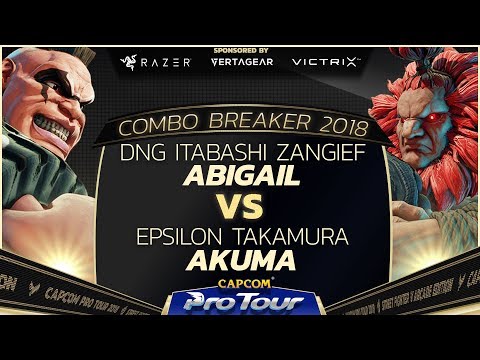 DNG Itabashi Zangief vs Epsilon Takamura - Combo Breaker 2018 Pools - Day 1 - CPT 2018