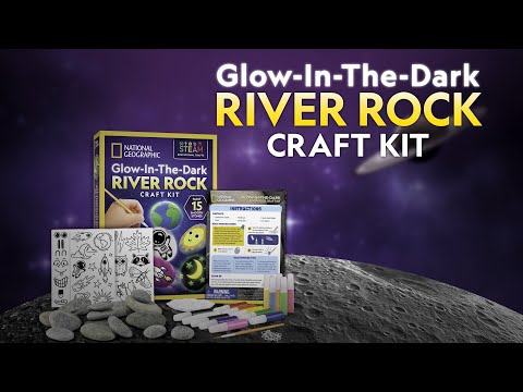 National Geographic Glow in the Dark River Rock Craft Kit