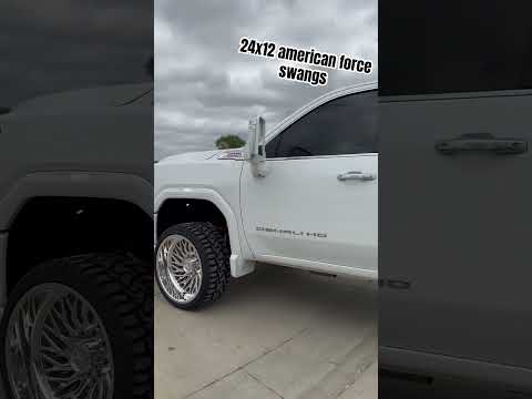 #americanforcewheels #perfectionwheels #24x12 #subscribe #gmc #denali #duramax #liftedtrucks #truck