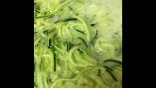Freezing zucchini noodles