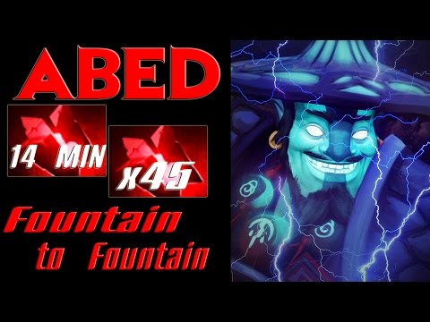 Abed [Storm Spirit] EPIC WTF Dota FOUNTAIN ZIP Triple Kill - He is not a man!