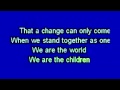 We Are The World - USA for Africa (Official Karaoke ...