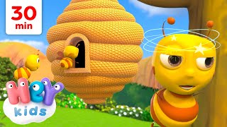 1, 2, 3, 4, 5 Here is the beehive 🐝 | Songs for Kids | HeyKids Nursery Rhymes