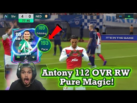 ⚽ Antony 112 OVR RW – Skills, Pace & Pure Magic! | FC Mobile