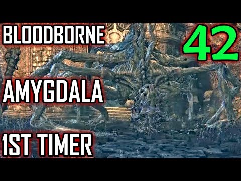 Bloodborne 1st Timer Walkthrough - Part 42 - Amygdala Boss Battle In The Nightmare Frontier