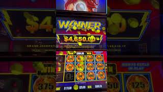 TIKI FIRE HIGH LIMIT $25 SPIN BIG ORBS HUGE WIN! #casino #slot #jackpotwin