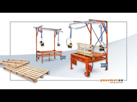 Table de réparation et recyclage de palette en bois pneumatico wt-1_8