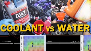 Water vs Coolant Temperature Test. Which One is Better