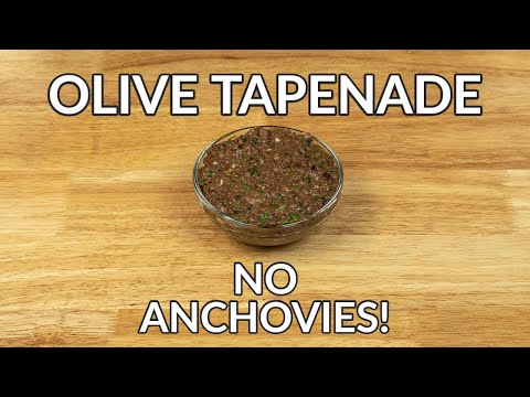 EASY VEGAN Olive Tapenade Without Anchovies Recipe