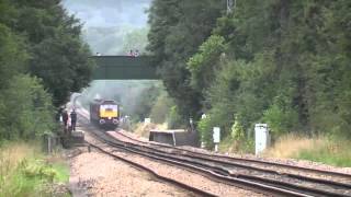 preview picture of video 'Class 47 no.47500 & Class 37 no.37516 with 'THE SPITFIRE' at Nutfield 01/09/12'