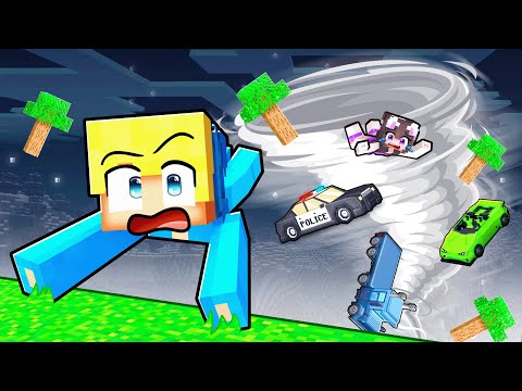 Ich habe einen Minecraft Tornado überlebt mit meiner Freundin!