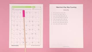 Valentine's Day Skip Counting Worksheet
