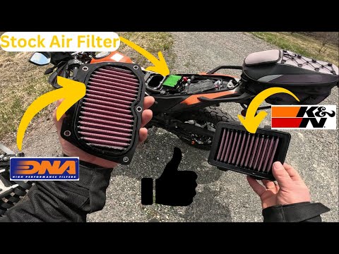 K&N air filter and DNA cover filter install and sound test