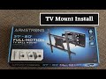 Installing Harbor Freight Armstrong Full-Motion TV Mount by The DIY Grunt