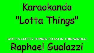 Karaoke Italiano - Lotta Things - Raphael Gualazzi ( Testo )