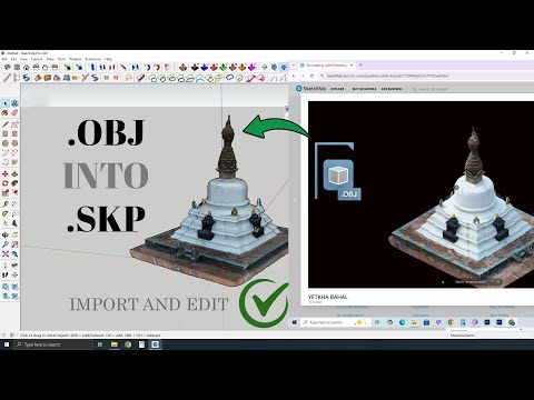 How to import .obj file into .skp file with perfectly applied texture \ Import and edit .obj file