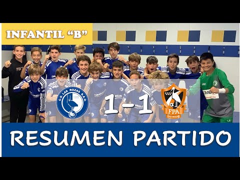 ⚽ Resumen Cantera: INFANTIL B 1-1 FPA LAS ROZAS A