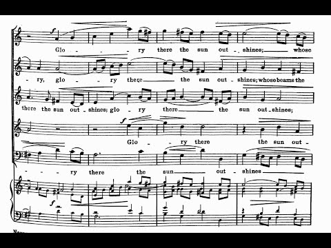 C. Hubert H. Parry - Motet, 'Never Weather-Beaten Sail' for SSATB Choir (1917) [Score-Video]