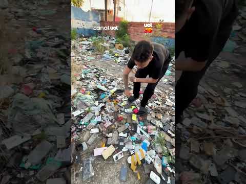 Terreno abandonado vira “cemitério de celulares” em Guaianases (SP)