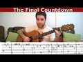 Fingerstyle Tutorial: The Final Countdown (Full) - Guitar Lesson w/ TAB