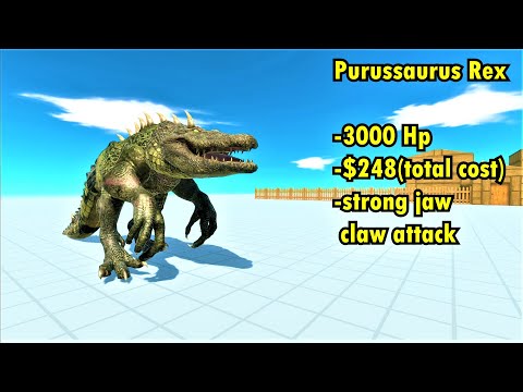 Purussaurus Rex vs every boss factions ARBS animal revolt battle simulator