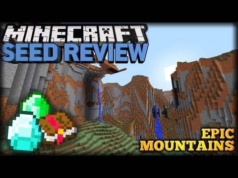 Minecraft 1.8 Seeds: EPIC MOUNTAINS, CAVES & TERRAIN!!