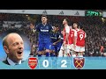 Peter Drury poetry 🥰 on Arsenal Vs Westham 0-2 // Peter Drury commentary 🤩🔥