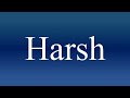 Harsh - Meaning and How To Pronounce
