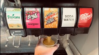 Mountain Dew Sweet Lightning at KFC Soda Fountain Machine | Kentucky Fried Chicken Exclusive Drink 