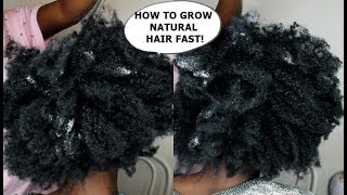 HOW I GROW MY NATURAL HAIR LONG AND FAST ! |3 month old cornrows | Your Hair Grow Faster |