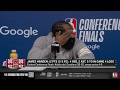 James Harden Gets Brutally Honest On Knicks Finish Sweep Of Cavs In Game 4 Postgame Interview