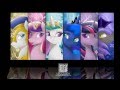 MLP Селестия,Луна,Каденс,Искорка 