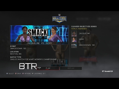 Jacqueline vs Ivory Smackdown 2000 Women's Championship Match【WWE 2K17 2K Hall Of Fame Showcase #6】