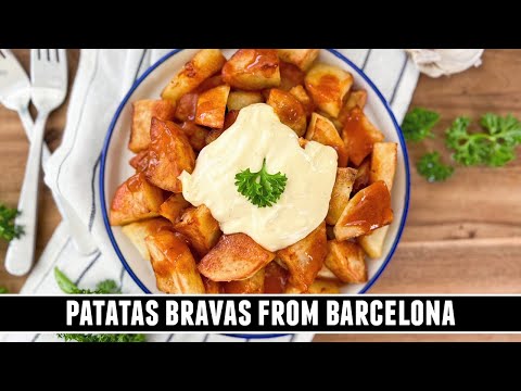 The FAMOUS Patatas Bravas from Barcelona Spain | CLASSIC Tapas Recipe