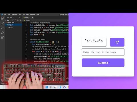 Asmr Programming Captcha Generator Using Html Css Javascript No Talking