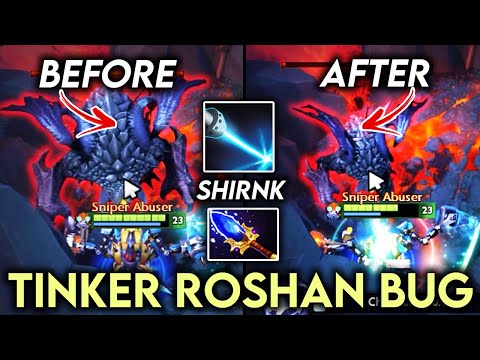The Bug That Kills Roshan In Just Few Sec And Shrink It - Kaccel Grand Master Tier Tinker Dota 2