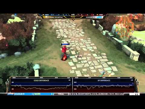 Smite Launch Tournament - Team Dignitas vs. Cloud 9 (Day 2)