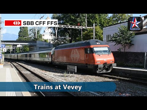 Trains at Vevey Station | SBB | Switzerland