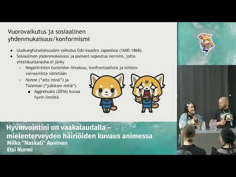 Hyvinvointini on vaakalaudalla – mielenterveyden häiriöiden kuvaus animessa (Desucon Frostbite 2026)